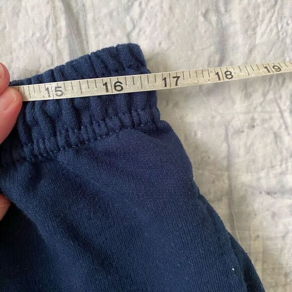 Athletic Works men XL pull on cuts off sweatpants w/drawstring navy blue - Picture 8 of 9